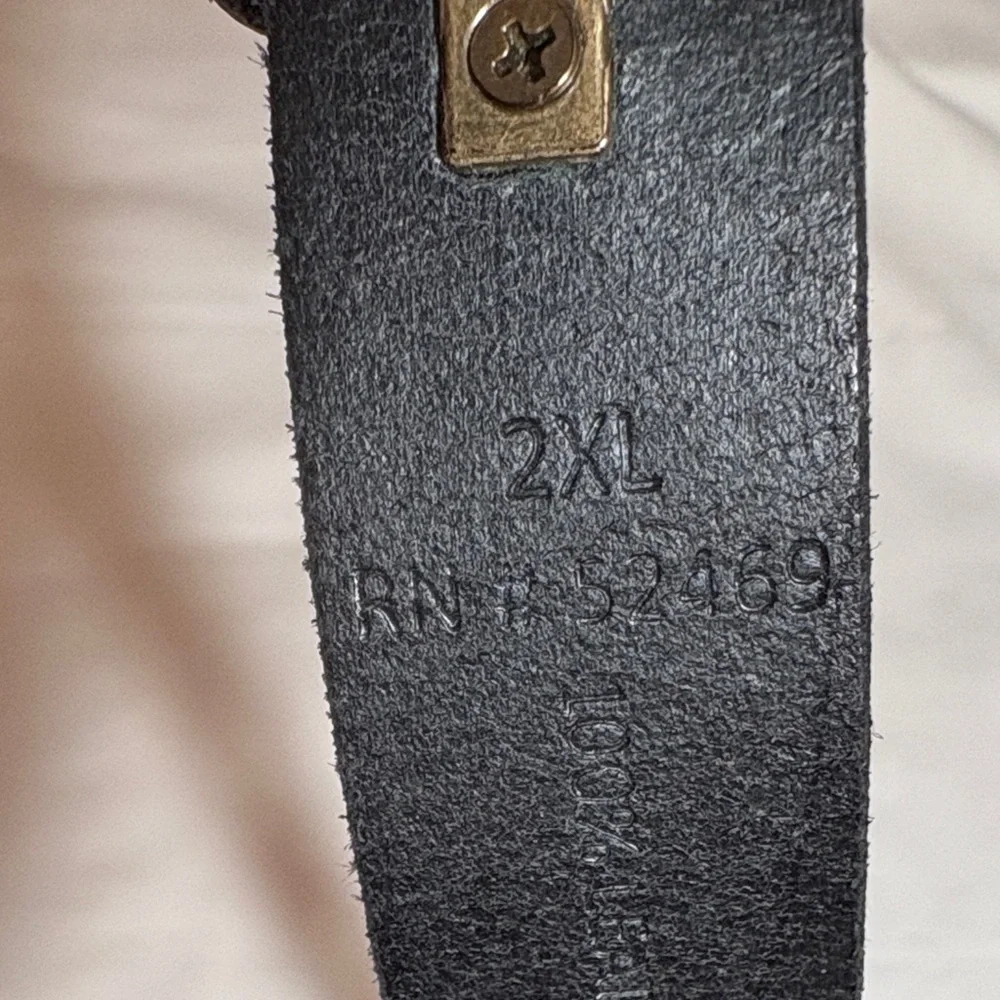 Classic Black Leather Belt